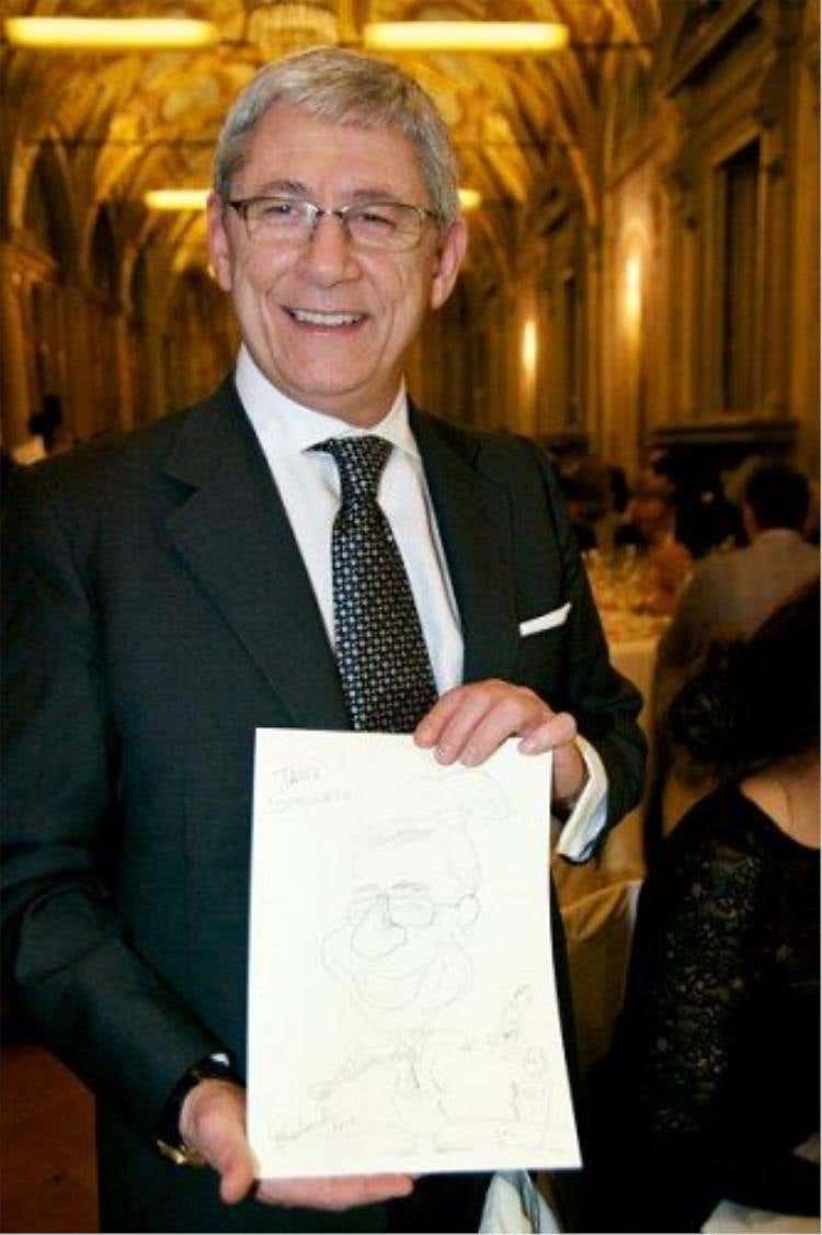 Tano Simonato e la sua caricatura